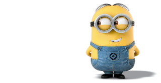 Cartoon character big eyes overalls - big free wallpaper