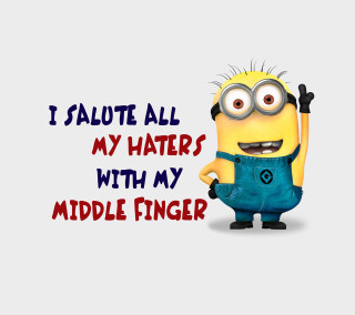 Minion funny expression message image - microscopic free wallpaper for tablet