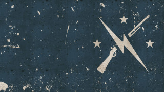 Scissors star blue background gun - aaron douglas free wallpaper