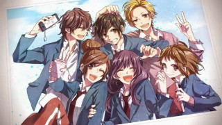 Group people pictureframe sky clouds - a picture frame free wallpaper