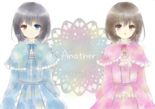 Anime girls long hair blue 5 - the other wearing free wallpaper