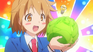 Woman suit cabbage lightbulb creative - ufotable free wallpaper for desktop