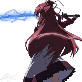 Woman sword in her hands - promotional image free wallpaper for tablet