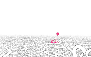 Person balloon field letters sky - kaw free wallpaper for desktop