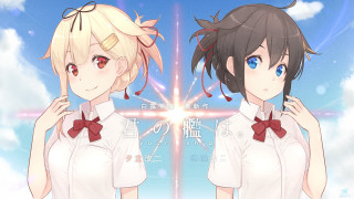 Anime girls short hair bow - short free wallpaper for desktop