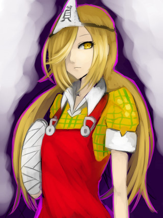 Girl hat apron baseball bat - holding free wallpaper for mobile