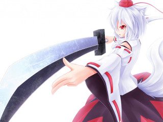 Anime character holding sword blade - tail free wallpaper for desktop