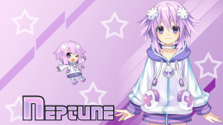 Pink haired girl starry purple - star free wallpaper