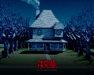 Creepy house smoke stack tree - clark voorhees free wallpaper
