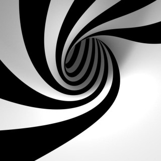 Black white spiral design background - image free wallpaper for tablet