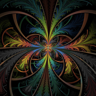 Colorful abstract design black background 3 - free abstract wallpaper for tablet