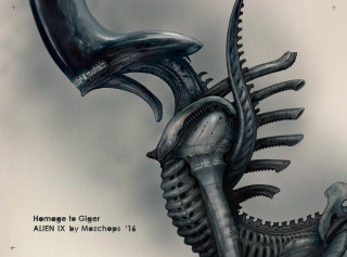 Large alien creature huge head - huge free wallpaper for desktop