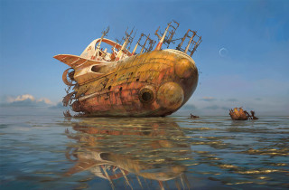 Large ship water boat detailed - a large ship free wallpaper