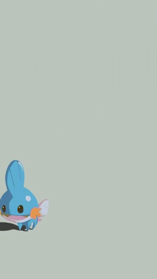 Blue bunny holding carrot green - its hand free wallpaper for mobile