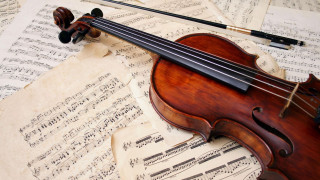 Violin sheet music background pen - composition free wallpaper for desktop