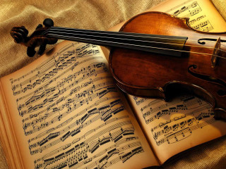Violin sheet music bed book 2 - beautiful composition free wallpaper