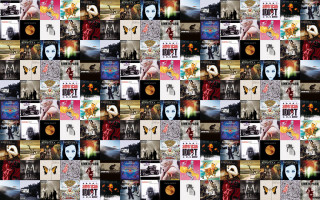 Collage photos people animals colors - maximalist free wallpaper for desktop