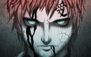 Red hair blue eyes demon - a demon face free wallpaper