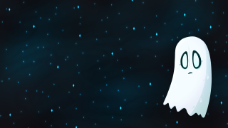 Ghost floating stars background sky - a ghost free wallpaper