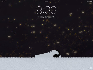 Black white clock stars white - clock free wallpaper for desktop