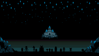 Castle tower people night stars - a tower free wallpaper