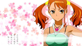 Redhair greendress flower background eizankikukawa - a green dress free wallpaper