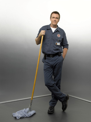 Man uniform broom duster floor - a floor free wallpaper for mobile