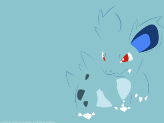 Blue red pokemon happy smile - a cartoon free wallpaper for desktop