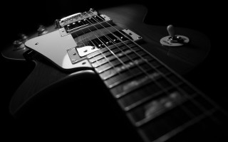 Black white guitar pickup baroque - grunge free wallpaper