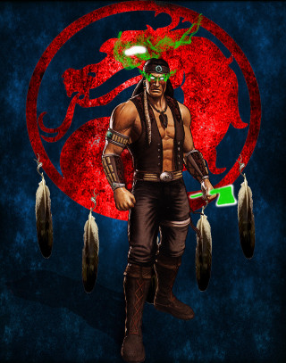 Man green eye red background - a red circle free wallpaper for mobile