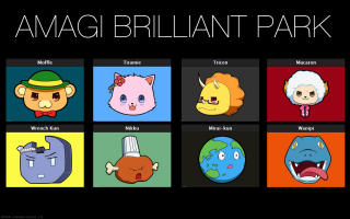 Cartoon faces black background amag - kawaii free wallpaper for desktop