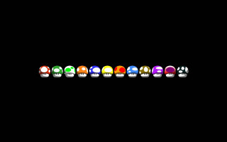 Colored eggs black background white - 2 d sprite free wallpaper