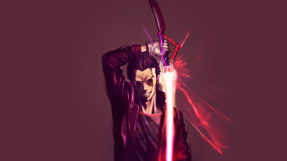 Man holding light saber skull - a light saber free wallpaper