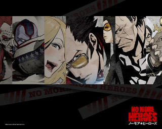 Anime characters black background red 2 - more free wallpaper