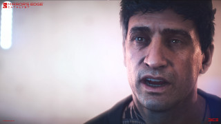 Man making face blurry background - unreal engine 5 free wallpaper