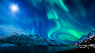 Beautiful sky green blue lights 3 - a beautiful sky free wallpaper