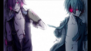 Yandere glow blood anime android - a black outfit free wallpaper