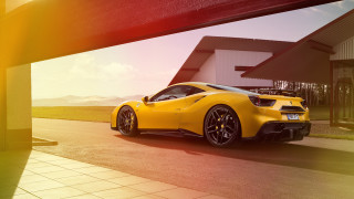 Yellow sports car red roof 2 - a red door free wallpaper