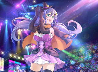 Woman purple dress crown crowd - synchromism free wallpaper for desktop