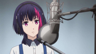 Girl pink hair headphones microphone - a microphone free wallpaper