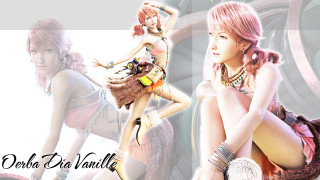 Girl pink hair dress chair - final fantasy free wallpaper for desktop
