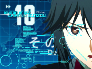 Man black hair glasses blue - cybernetic free wallpaper for desktop