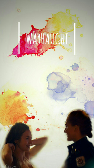 Couple people wall paint splatters - incoherent free wallpaper for mobile