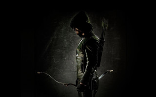 Man black outfit bow arrow 2 - a bow and arrow free wallpaper