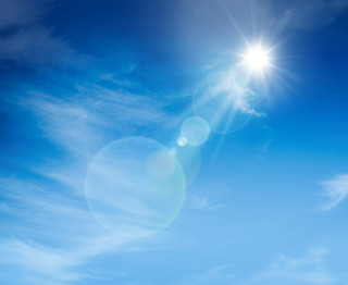 Clear blue sky bright sun - a clear blue sky free wallpaper
