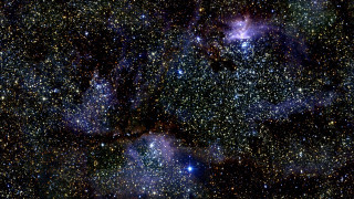 Cluster stars sky blue center - free stars wallpaper