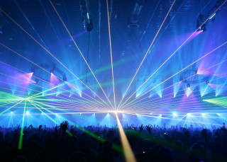Concert crowd bright lights stage - a concert free wallpaper for desktop