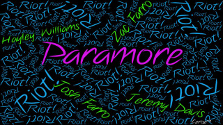 Paramore multilingual colors black background - arent arentsz free wallpaper