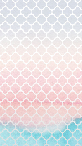 Watercolor painting pink blue ocean - wave free wallpaper for mobile