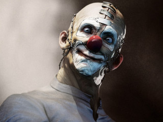 Man clown mask chain neck - madhouse free wallpaper